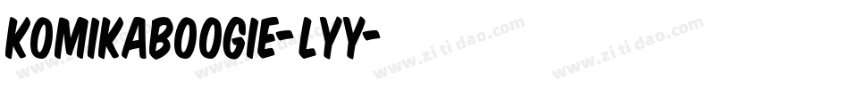 KomikaBoogie-LYy字体转换