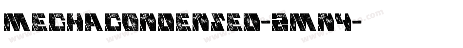 MechaCondensed-zmn4字体转换