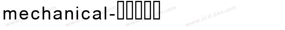 mechanical字体转换