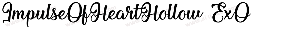ImpulseOfHeartHollow-ExO8字体转换