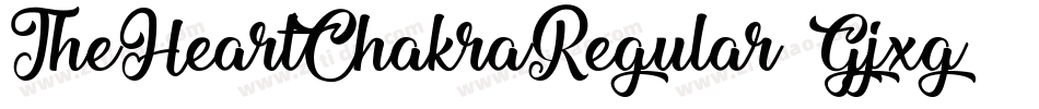 TheHeartChakraRegular-Gjxg字体转换