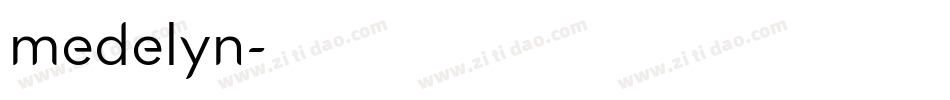 medelyn字体转换