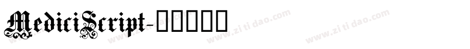 MediciScript字体转换