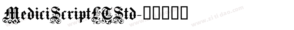 MediciScriptLTStd字体转换