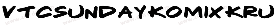 VTCSundayKomixKrumpled字体转换