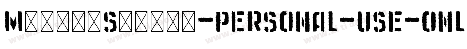 MedishScript_PERSONAL_USE_ONLY字体转换
