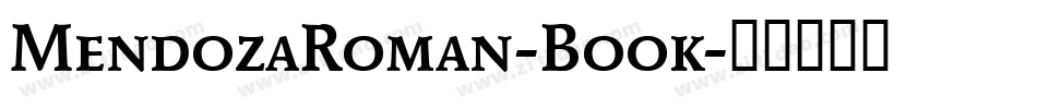 MendozaRoman-Book字体转换