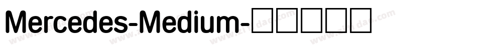 Mercedes-Medium字体转换