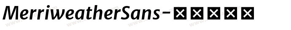 MerriweatherSans字体转换