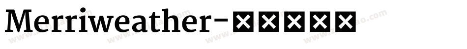 Merriweather字体转换
