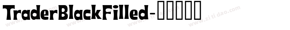 TraderBlackFilled字体转换