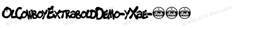 OlCowboyExtraboldDemo-yXae字体转换