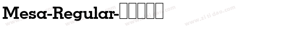 Mesa-Regular字体转换