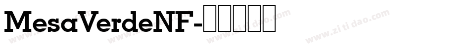 MesaVerdeNF字体转换