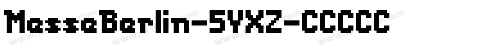 MesseBerlin-5YXZ字体转换