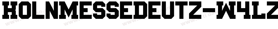 KolnMesseDeutz-W4Lz字体转换