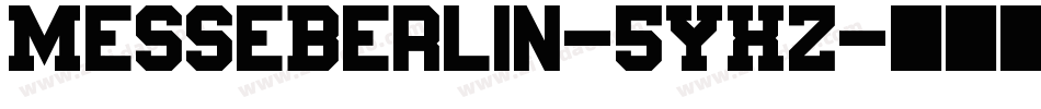 MesseBerlin-5YXZ字体转换