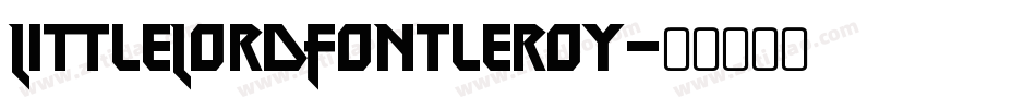 LittleLordFontleroy字体转换