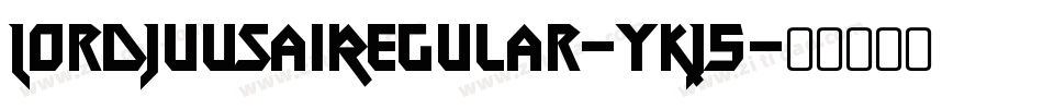 LordJuusaiRegular-yKj5字体转换