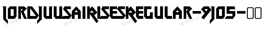 LordJuusaiRisesRegular-9Jo5字体转换