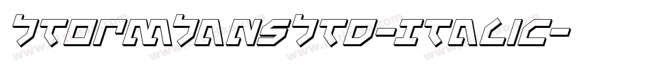 StormSansStd-Italic字体转换