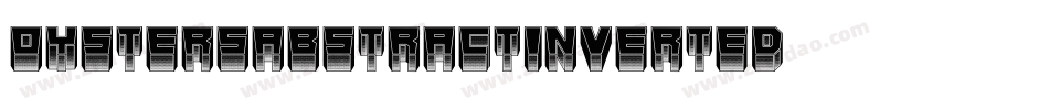 OystersAbstractInverted字体转换