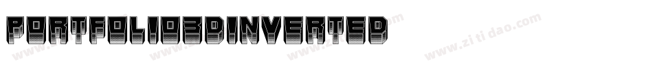Portfolio3DInverted字体转换