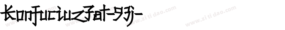KonfuciuzFat-93j字体转换