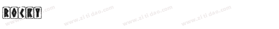 ROCKY字体转换