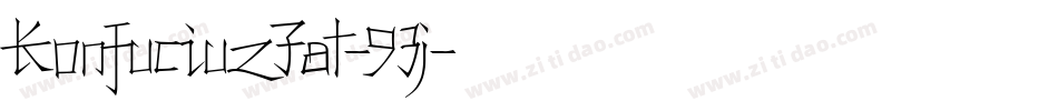 KonfuciuzFat-93j字体转换