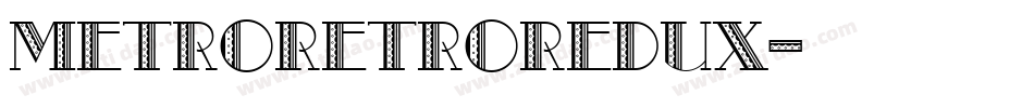 MetroRetroRedux字体转换