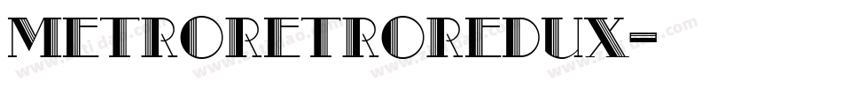 MetroRetroRedux字体转换