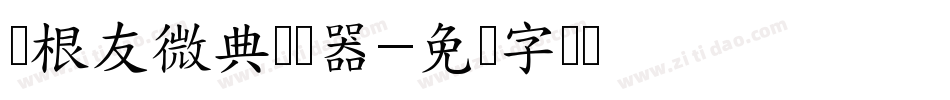叶根友微典转换器字体转换