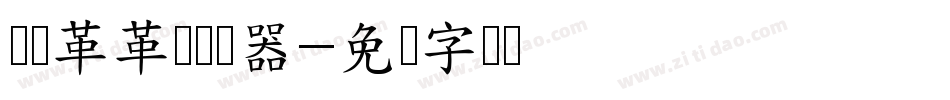 汉标革革体转换器字体转换