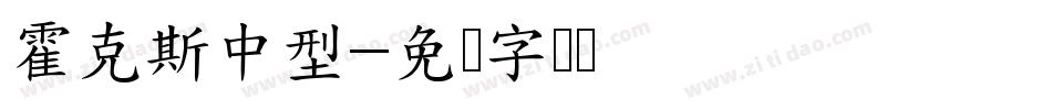 霍克斯中型字体转换