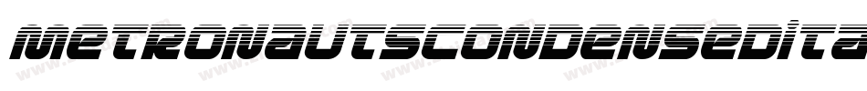 MetronautsCondensedItalic-EKVe字体转换