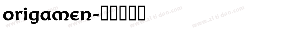 origamen字体转换
