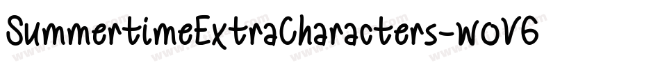 SummertimeExtraCharacters-woV6字体转换