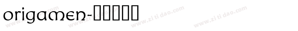 origamen字体转换