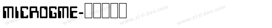 MICROGME字体转换