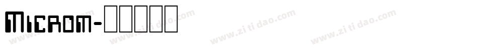 Microm字体转换