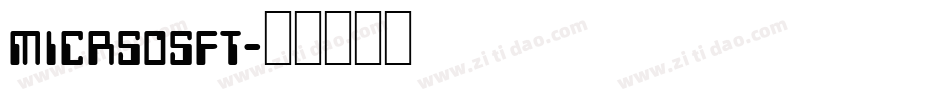 micrsosft字体转换