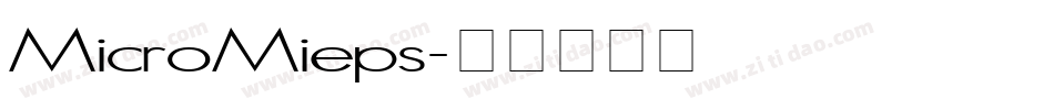 MicroMieps字体转换