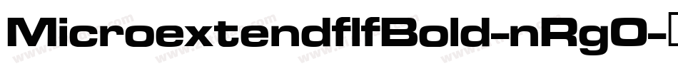 MicroextendflfBold-nRg0字体转换