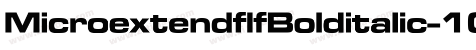 MicroextendflfBolditalic-1GaB字体转换