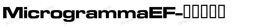 MicrogrammaEF字体转换