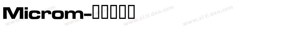Microm字体转换