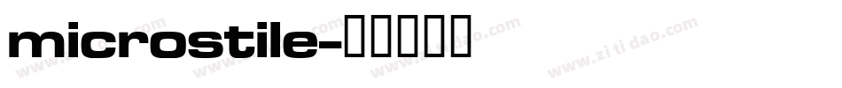 microstile字体转换