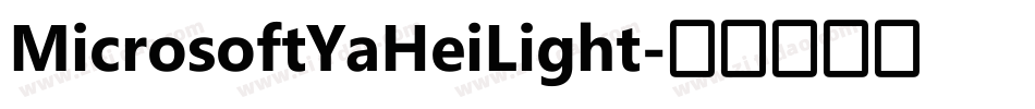 MicrosoftYaHeiLight字体转换