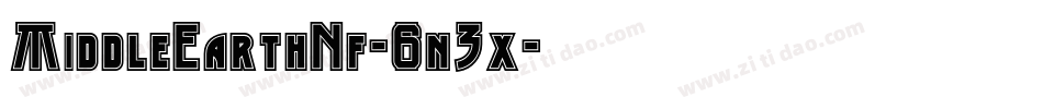 MiddleEarthNf-6n3x字体转换